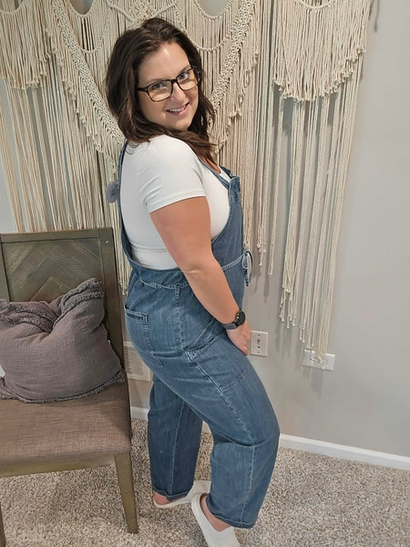 Drew Denim Jumpsuit Overalls