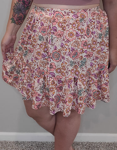 Something Sweet Floral Skirt