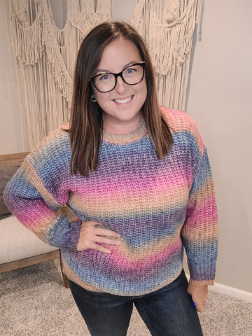 Make Your Own Kind of Music Rainbow Sweater