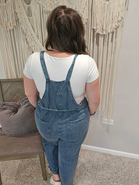 Drew Denim Jumpsuit Overalls