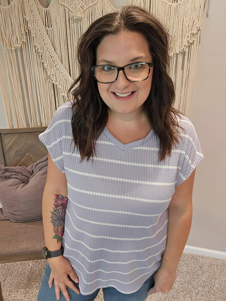 Lilac Dreams Striped Shirt
