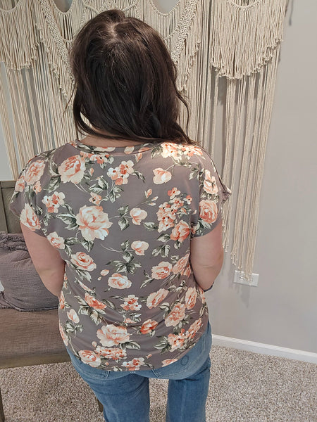 Fields of Lavender Floral Shirt