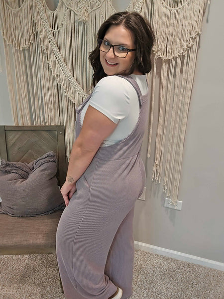 Karli Boho Overalls - Lavender