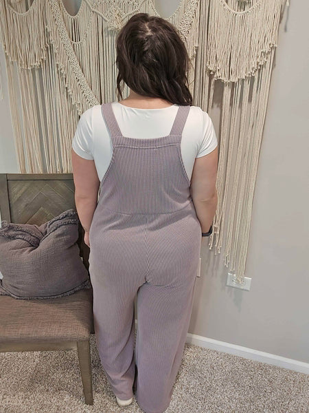 Karli Boho Overalls - Lavender