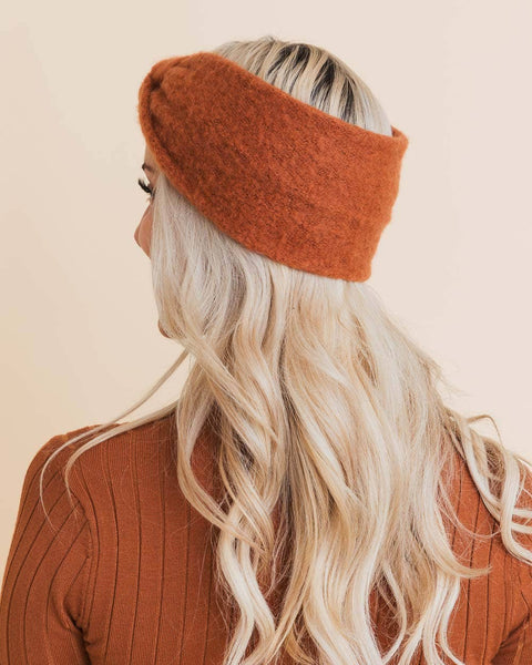 Twist Knot Boho Headband - Rust