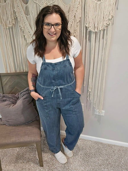 Drew Denim Jumpsuit Overalls