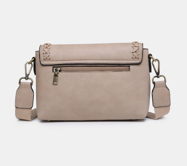 Francesca Whipstitch Flapover Crossbody