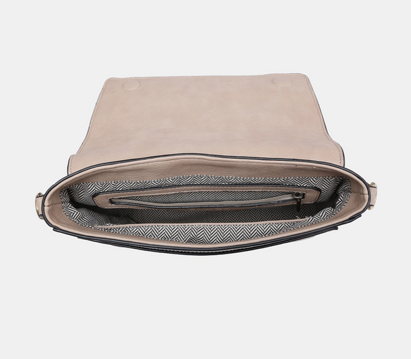 Francesca Whipstitch Flapover Crossbody