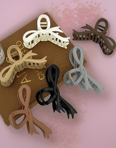 Ribbon Bow Hair Claw Clip