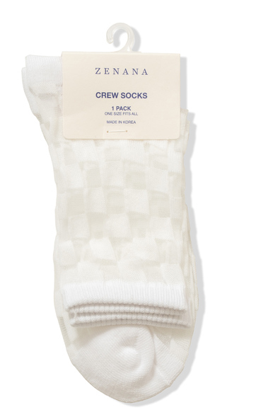 Checkered Mesh Socks