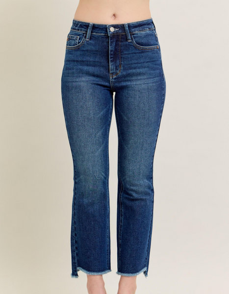 Maverick High Rise Dark Wash Kick Flare Denim Jean