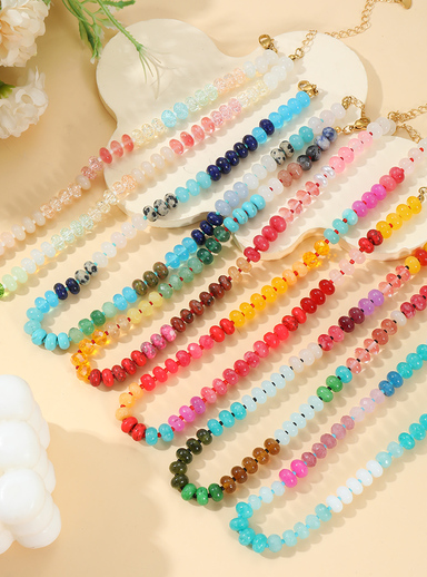 Beaded Gemstone Necklace