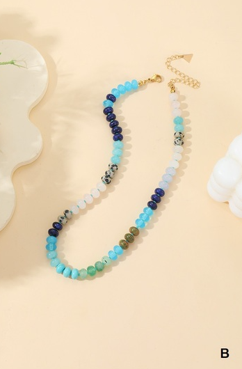 Beaded Gemstone Necklace