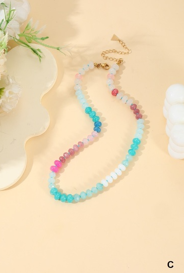 Beaded Gemstone Necklace