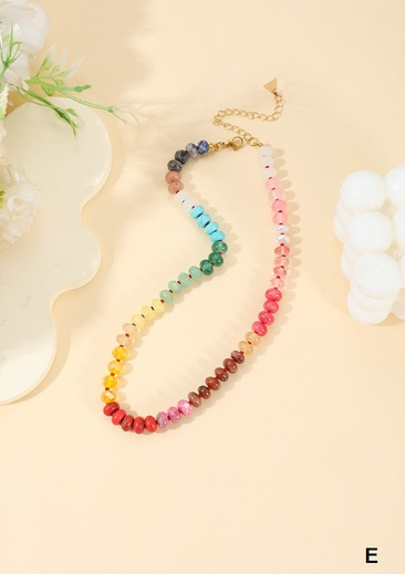 Beaded Gemstone Necklace