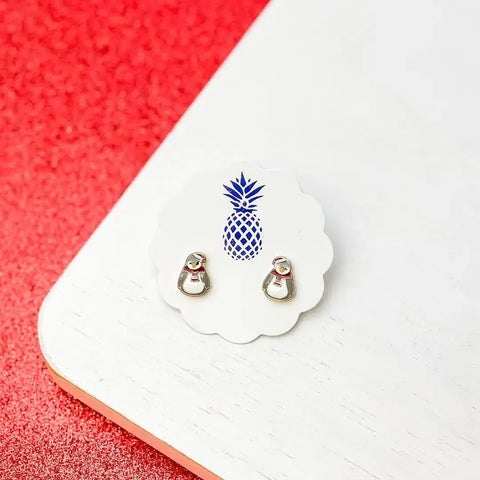 Cozy Penguin Signature Enamel Stud Earrings