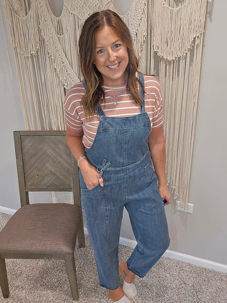 Drew Denim Jumpsuit Overalls