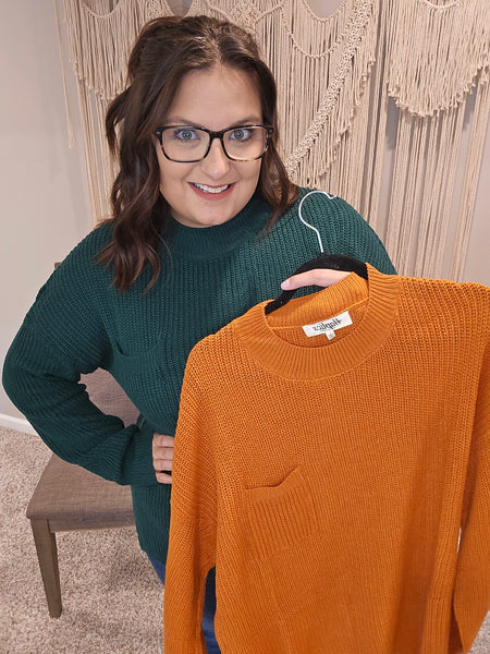The Perfect Pullover Sweater - Hunter Green