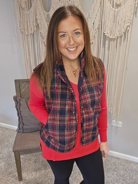 Break the Ice Plaid Vest