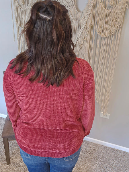 Chenille Charm Pullover Sweater