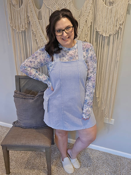 Millie Overall Dress - Lavender
