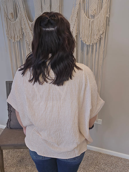 Blush Hour Short Sleeve Blouse