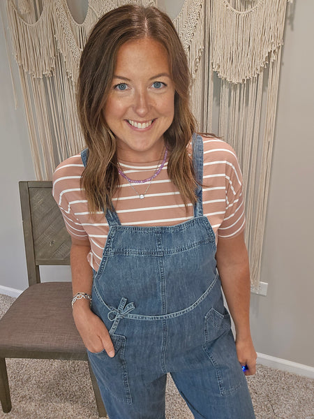 Drew Denim Jumpsuit Overalls