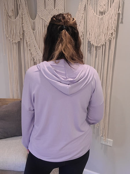 Casual Sunday Pullover Sweater - Lavender