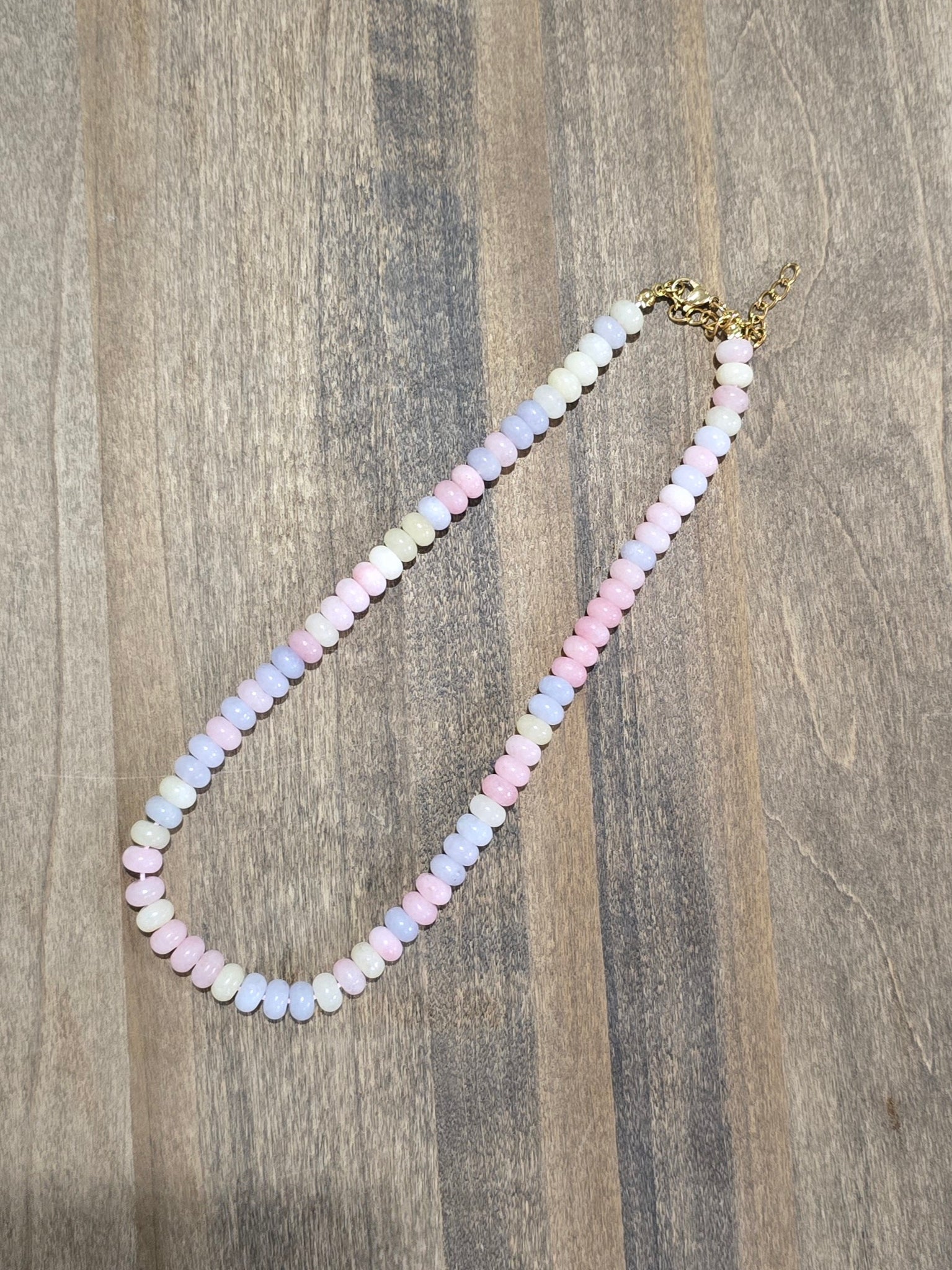 Multicolor Bead Stone Necklace