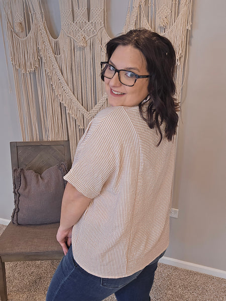 Blush Hour Short Sleeve Blouse