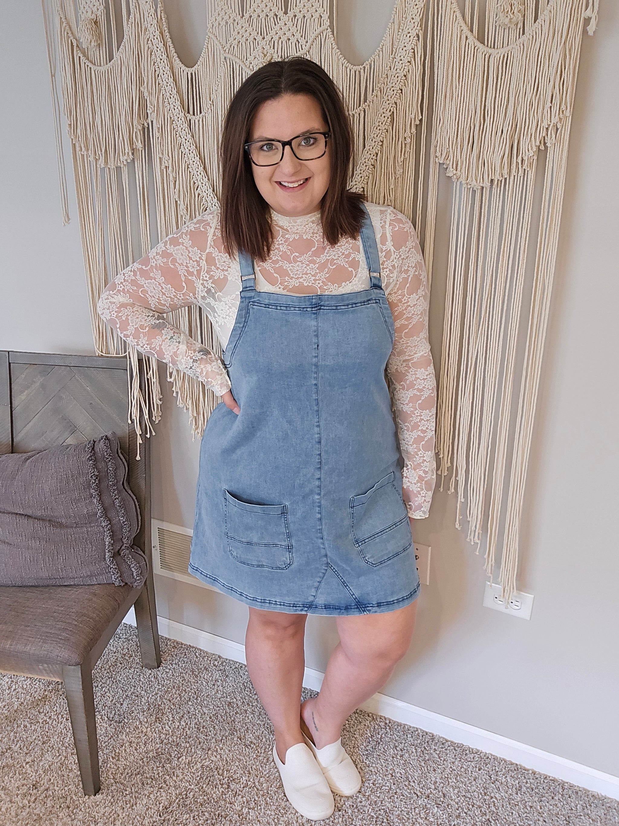 Jenna Jumper Denim Dress Bossy Babe Boutique Jenna Jumper Denim Dress Bossy Babe Boutique