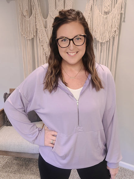 Casual Sunday Pullover Sweater - Lavender