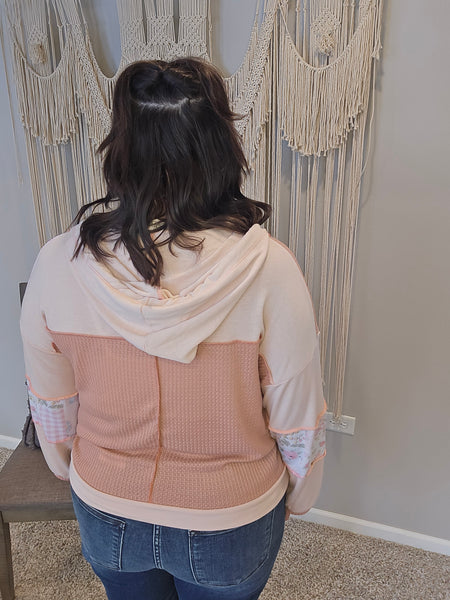 Love Notes Patchwork Hoodie Jacket