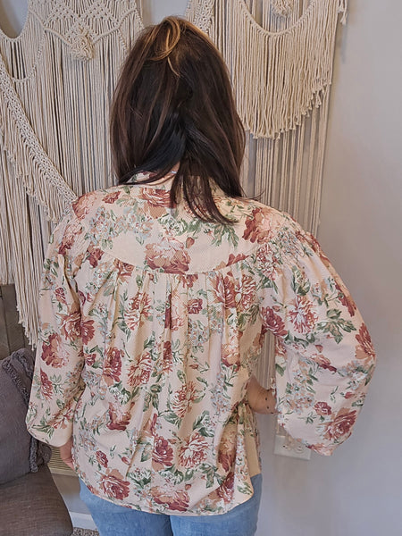 Working Girl Floral Blouse