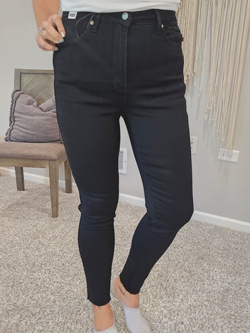 Nicole Tummy Control Skinny Jeans in Black