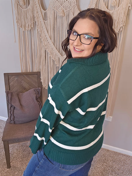 Cut It Out Collared Sweater