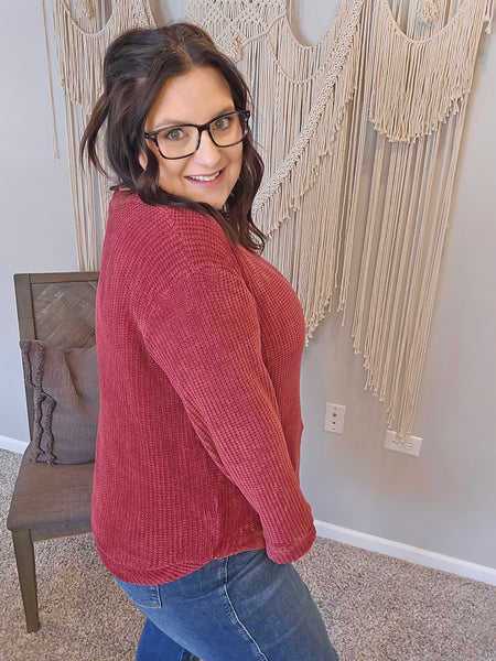 Chenille Charm Pullover Sweater