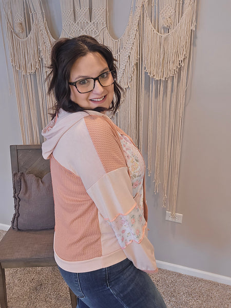 Love Notes Patchwork Hoodie Jacket