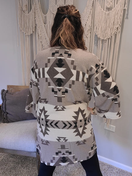 Full of Character Blanket Kimono