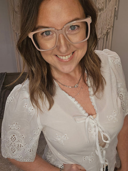 Bailey Bow Tie Lace Blouse