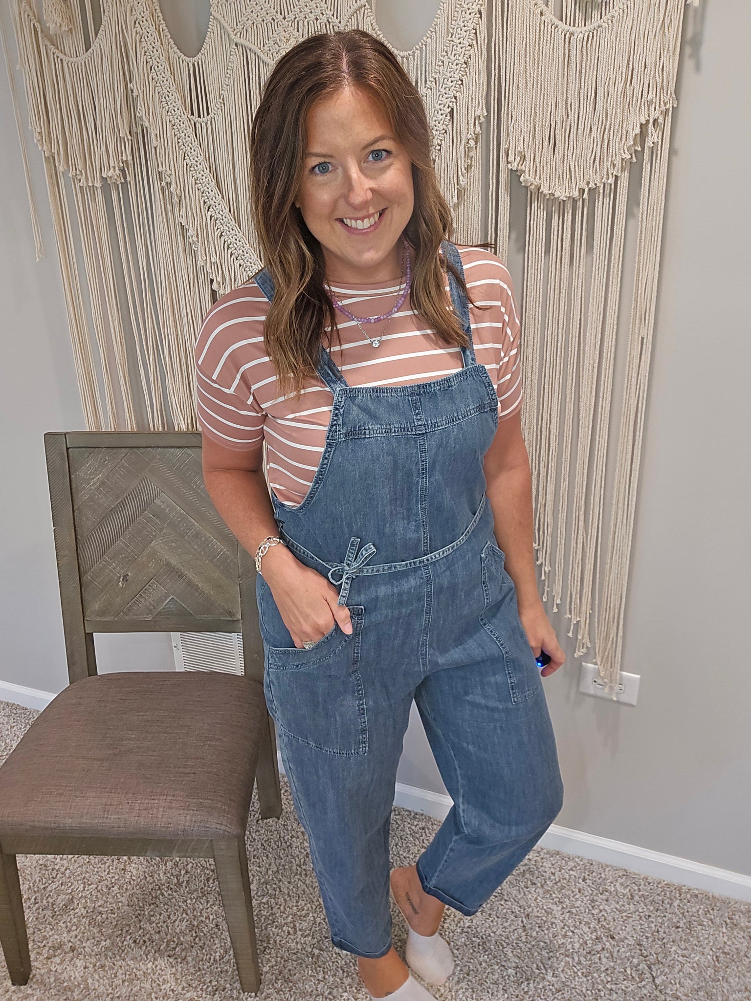 Drew Denim Jumpsuit Overalls