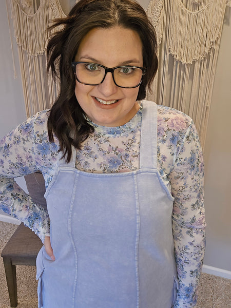 Millie Overall Dress - Lavender