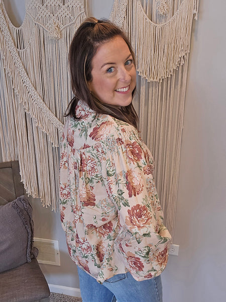Working Girl Floral Blouse