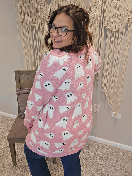 Ghost Cloud Cardigan - Pink