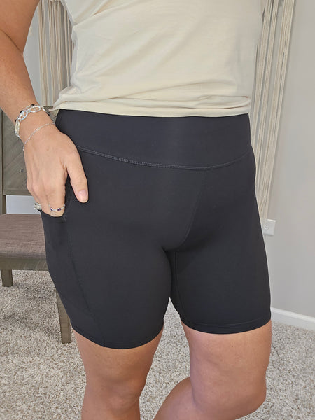 Kacie's Favorite Biker Short Leggings - Black