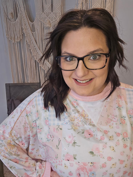 Sugar Rush Patchwork Long Sleeve Top