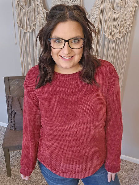 Chenille Charm Pullover Sweater