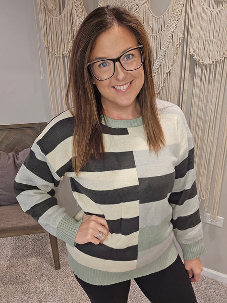 Safe and Sound Striped Sweater