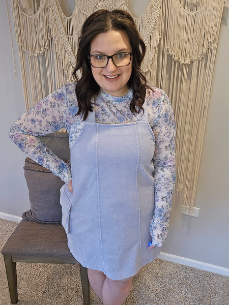 Millie Overall Dress - Lavender