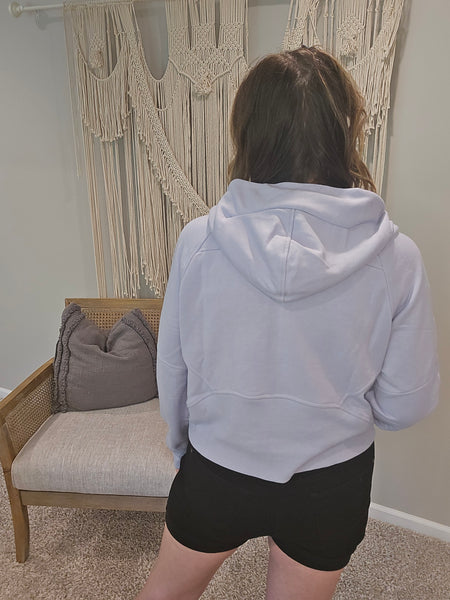 Errands to Run Zip Up Hoodie in Lavender Fog